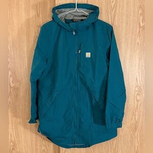 Carhartt Teal Hooded Utility Jacket